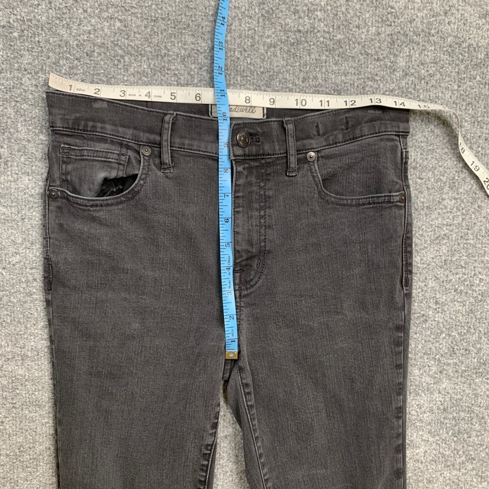 Madewell Jeans Womens 28 Gray Denim High Rise Skinny Distressed Busted Knee - Picture 3 of 11